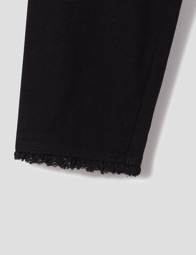 Legging 7/8ème noir fille