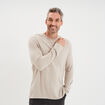 T-shirt chaud technique manches longues gris clair homme