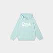 Sweat &agrave; capuche hoodie &agrave; logo vert pastel fille