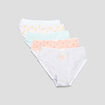 Lot 5 culottes coton rose saumon fille