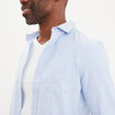 Chemise coton manches longues Creeks bleu ciel homme