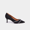 Escarpins détails strass noir femme