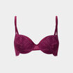 Soutien-gorge corbeille paddé dentelle rouge femme