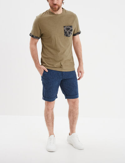 Bermuda chino droit Creeks bleu marine homme