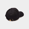 Casquette brod&eacute;e coton noir femme