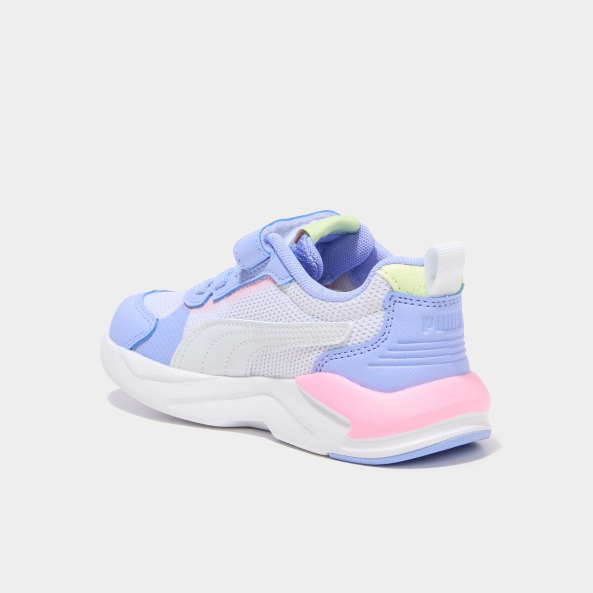 Baskets running &agrave; scratchs Puma XRAY violet fluo fille