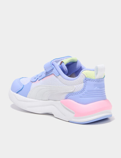 Baskets running &agrave; scratchs Puma XRAY violet fluo fille