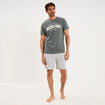 Ensemble pyjama short et t-shirt vert kaki homme