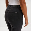 Jeans slim taille haute denim noir femme
