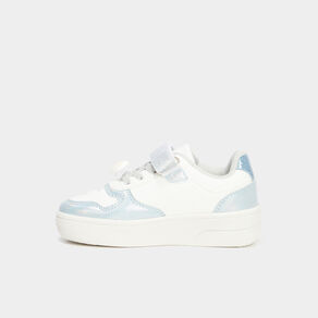 tennis irisees a paillettes et scratchs blanc fille Tennis irisées à paillettes et scratchs blanc fille