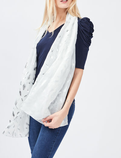 Foulard ecru femme