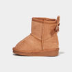 Bottines avec noeuds Creeks camel bébé fille