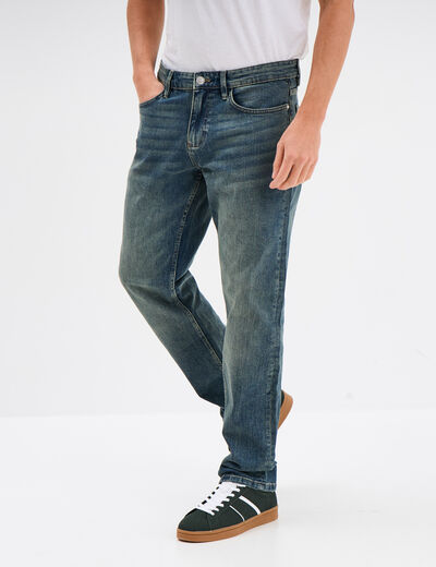 Jeans regular 5 poches denim used homme