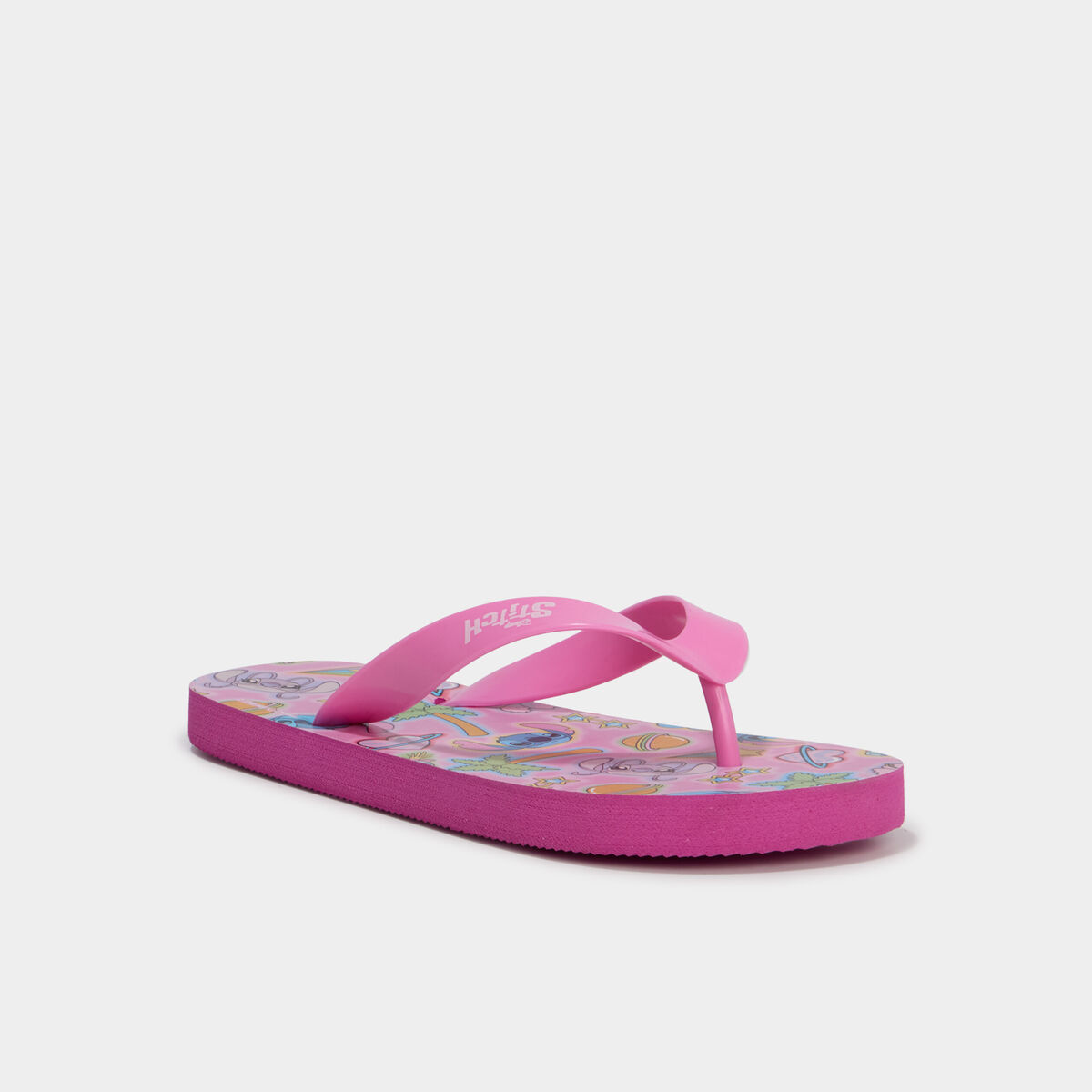 Tongs Stitch rose fille