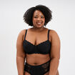 Soutien-gorge embo&icirc;tant dentelle noir femme grande taille