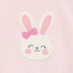 Sweat col rond manches longues rose clair b&eacute;b&eacute; fille
