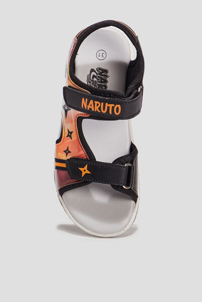 Sandales à scratchs Naruto orange foncé garçon
