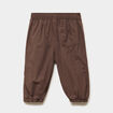 Pantalon jogger doubl&eacute; coton marron fonc&eacute; b&eacute;b&eacute; gar&ccedil;on