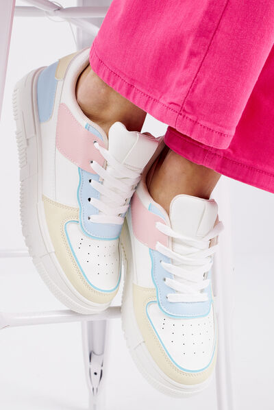 Tennis à lacets Creeks multicolore femme