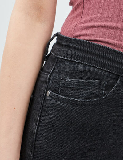 Jeans skinny taille haute Liberto denim noir femme