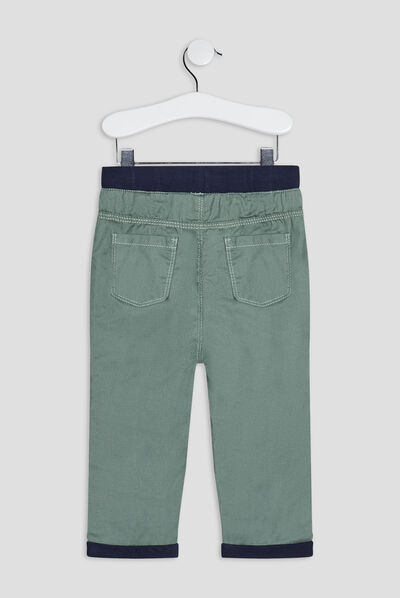 Pantalon droit vert kaki bébé garçon