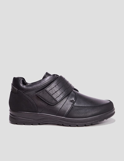 Bottines montantes &agrave; scratchs noir homme