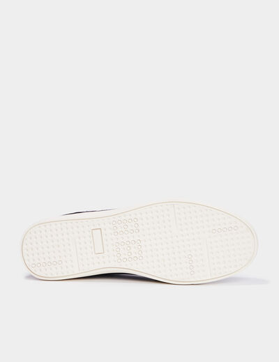 Tennis basses à lacets noir homme