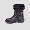 Bottes Reine des neiges noir fille