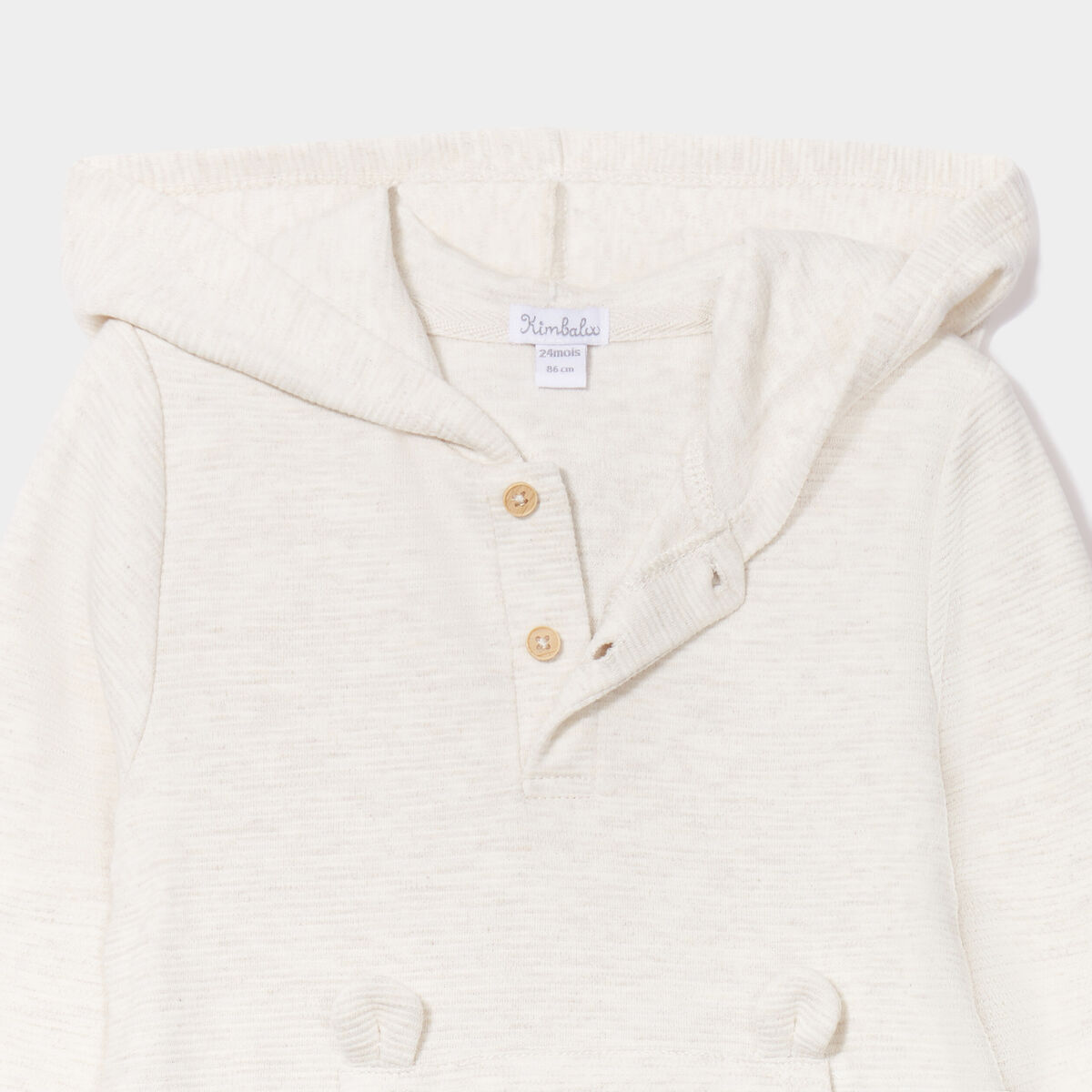 Ensemble de jogging 2 pièces coton beige bébé garçon