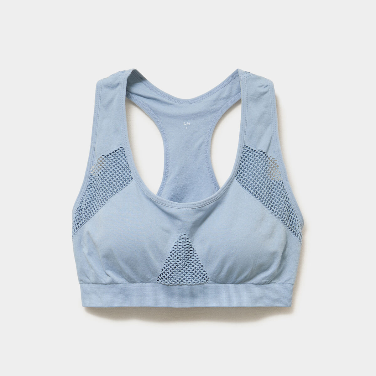 Brassi&egrave;re sport microfibre dos nageur bleu gris femme