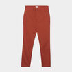 Pantalon chino slim coton marron foncé homme