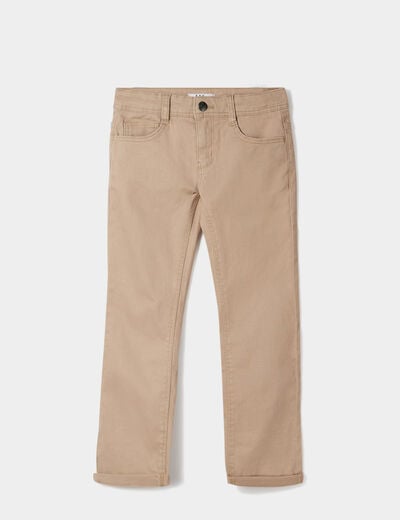 Pantalon regular avec poches sable gar&ccedil;on