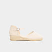 Espadrilles talons compensés blanc fille