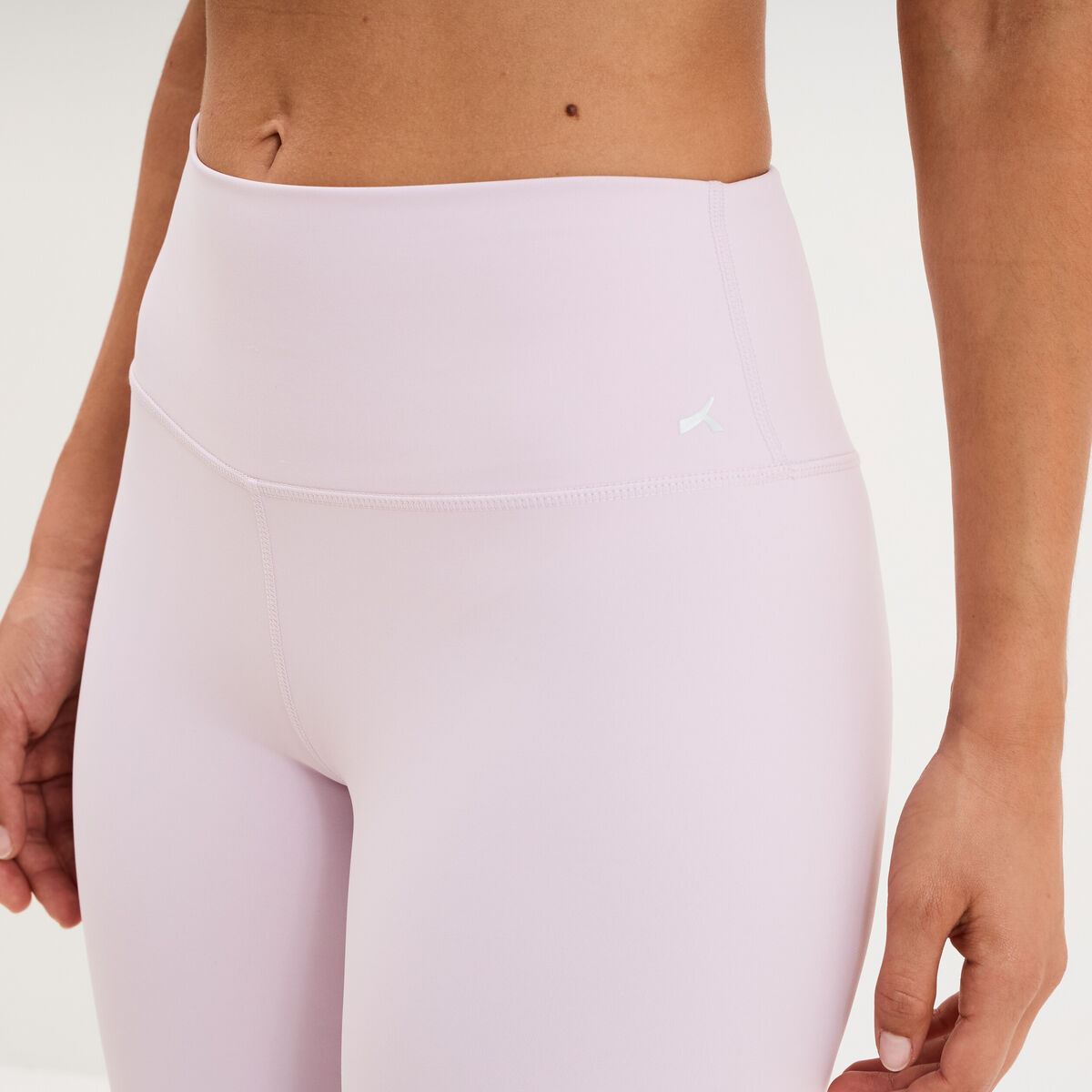 Short cycliste de sport taille haute violet clair femme
