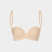 Soutien-gorge bandeau multiposition beige femme