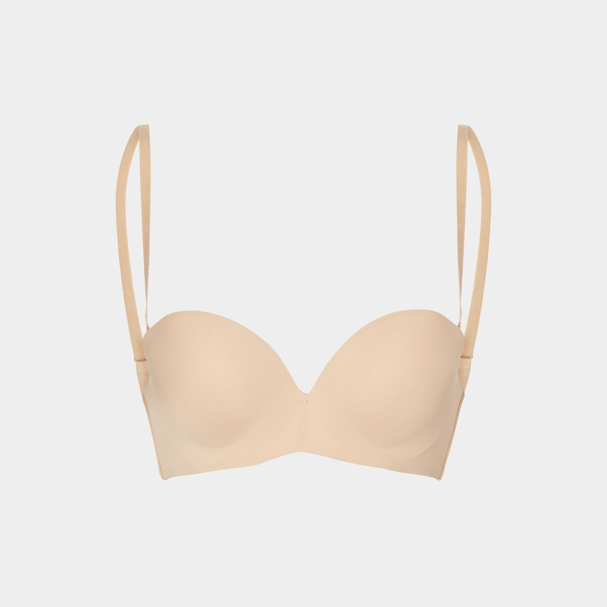 Soutien-gorge bandeau multiposition beige femme