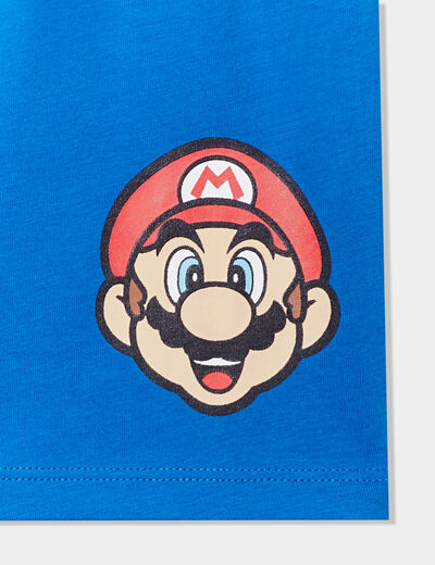 Ensemble pyjama short et t-shirt Mario rouge garçon