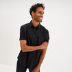 Chemise droite manches courtes noir homme