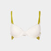 Soutien-gorge corbeille dentelle coques ivoire femme