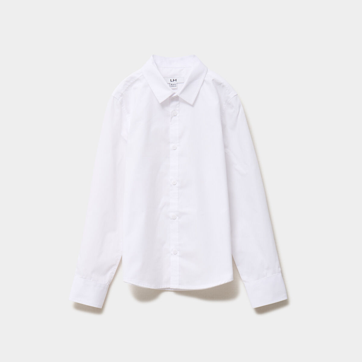 Chemise manches longues blanc gar&ccedil;on