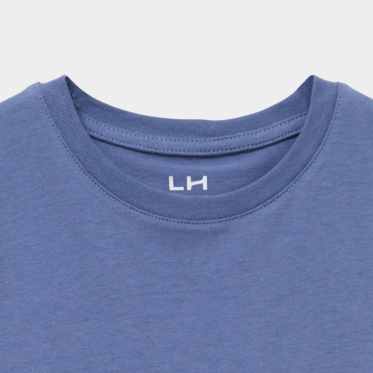 T-shirt en coton manches courtes bleu gar&ccedil;on