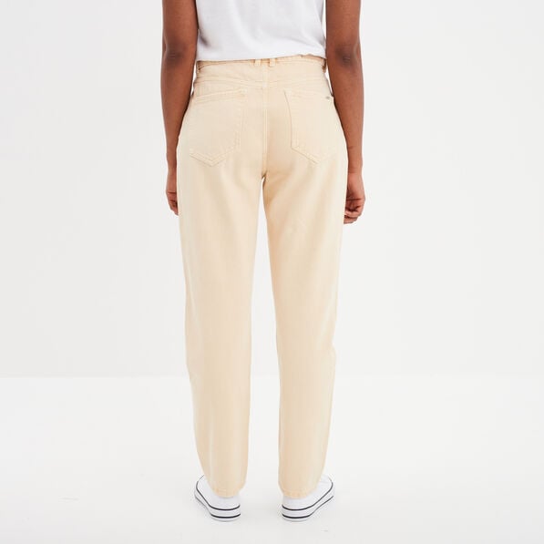 jeans mom taille haute 78eme creeks jaune clair femme Jeans mom taille haute 7/8ème Creeks jaune clair femme