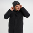 Parka mi-longue &agrave; capuche noir homme