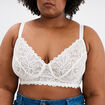 Soutien-gorge embo&icirc;tant dentelle blanc femme grande taille