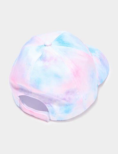 Casquette détails brodés rose fille