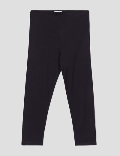 Legging élastiqué 7/8ème noir femme