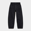 Jean balloon coton denim noir femme
