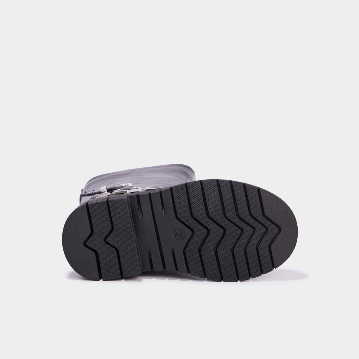 Bottes avec boucles coeur noir fille