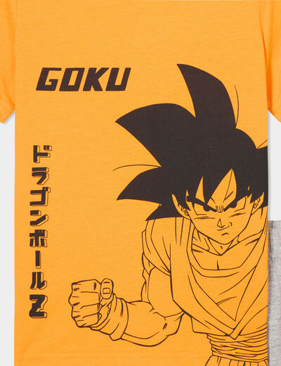Ensemble pyjama short Dragon Ball Z orange fluo garçon