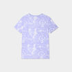 T-shirt manches courtes coton parme gar&ccedil;on